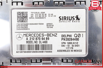 12-14 Mercedes W204 C250 GLK350 Sirius Satellite Radio Receiver 2128706489 OEM