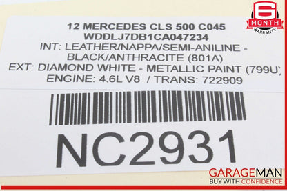 12-14 Mercedes W218 CLS500 Park Assist Parktronic Sensor Module Control OEM