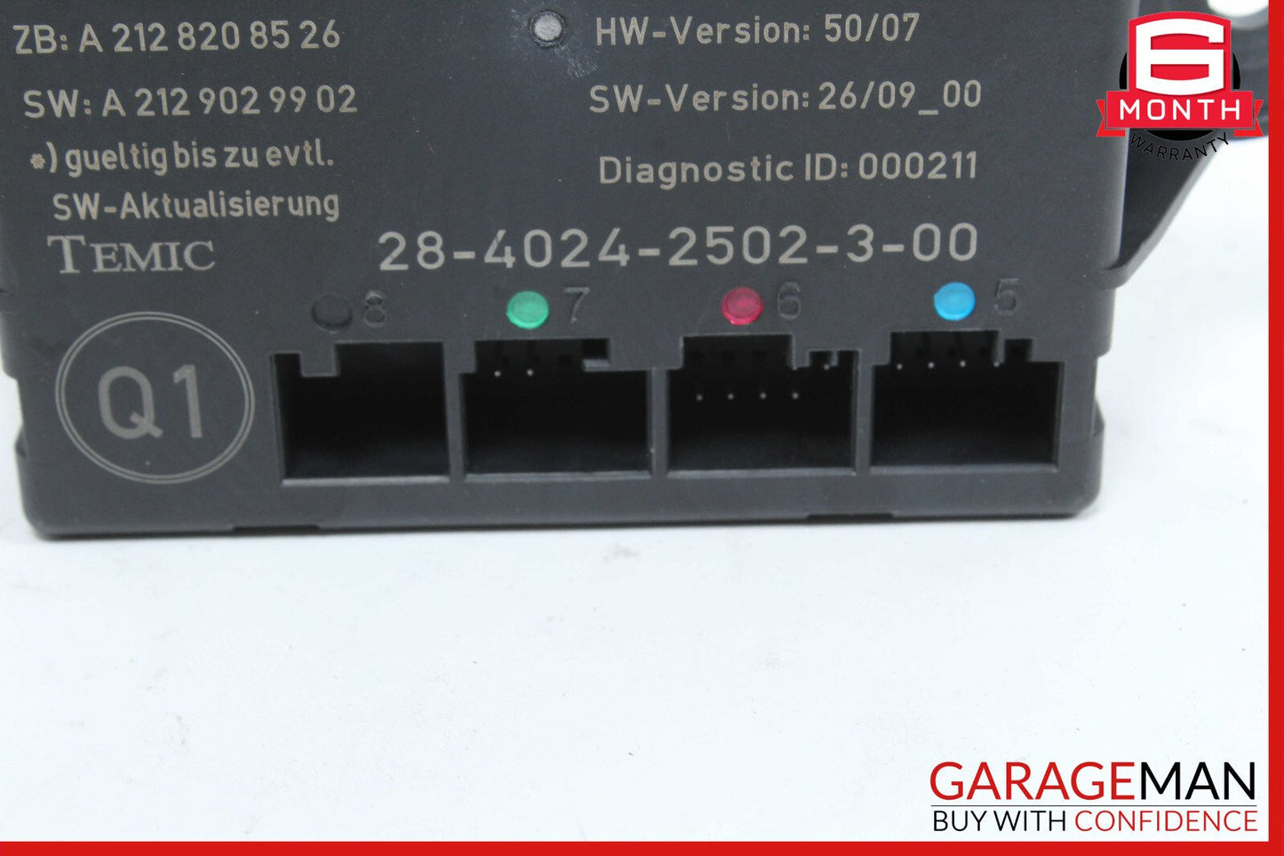 08-18 Mercedes W212 E350 C300 CLS550 Rear Left Side Door Control Module OEM