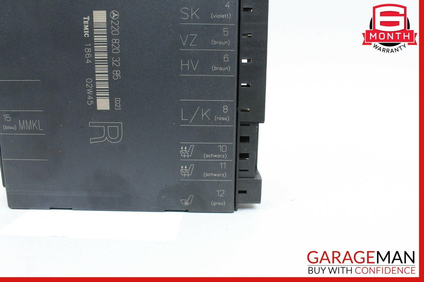03-06 Mercedes W220 S500 S430 Front Right Side Seat Control Module Unit