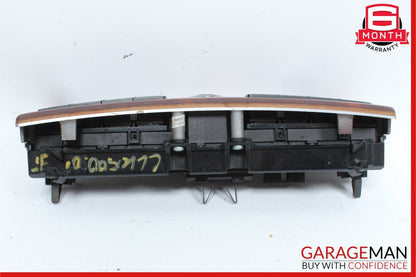 05-09 Mercedes W209 CLK500 Center Console Dash Lock Switches Panel Hazard OEM