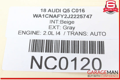 18-24 Audi Q5 Rear Right Passenger Side Blind Spot Assist Radar Module OEM