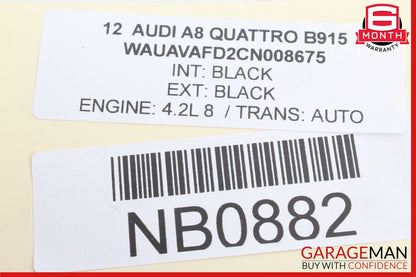 11-14 Audi A8 Quattro ABS Anti Lock Brake Pump Module 4H0907379B OEM