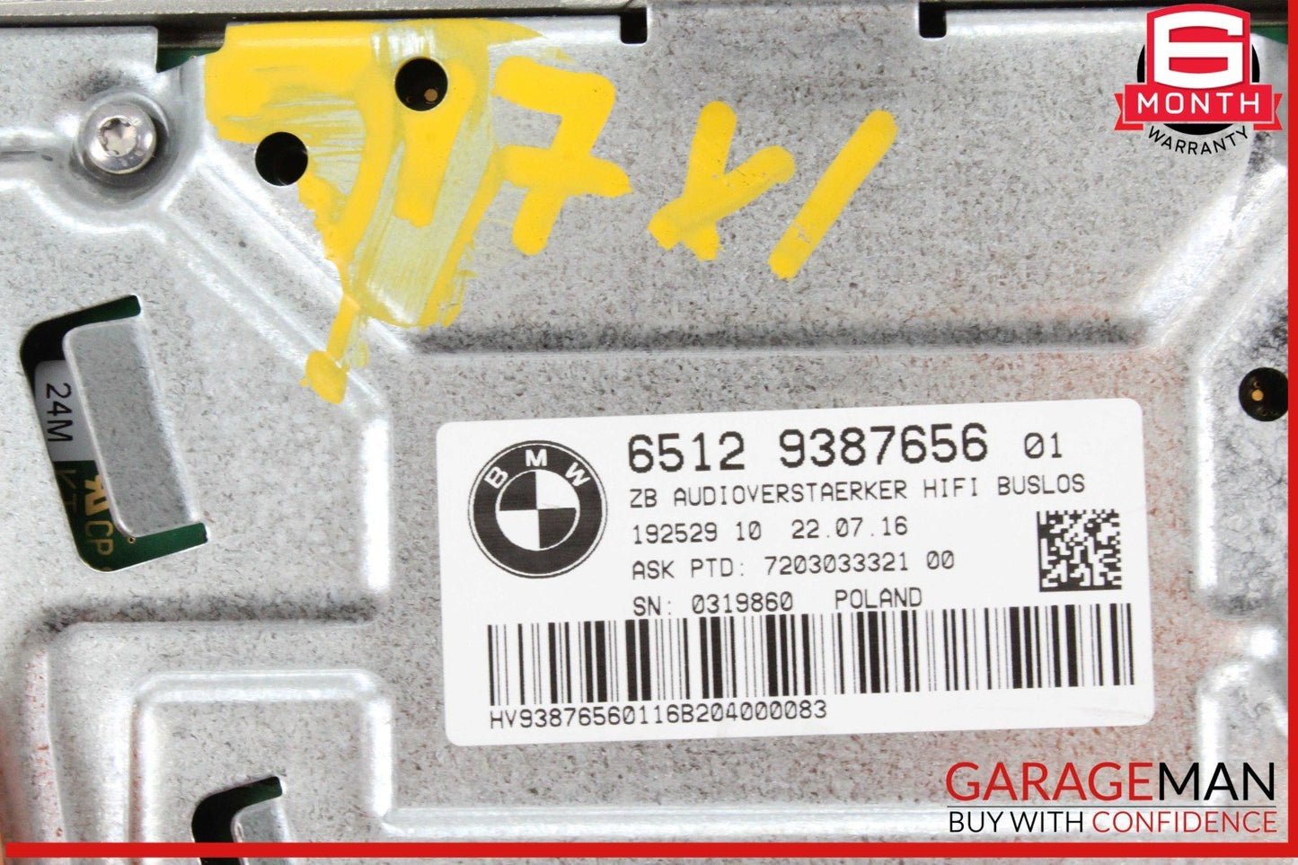 16-22 BMW X1 F48 X2 Audio Radio Sound System Amplifier AMP 9387656 OEM