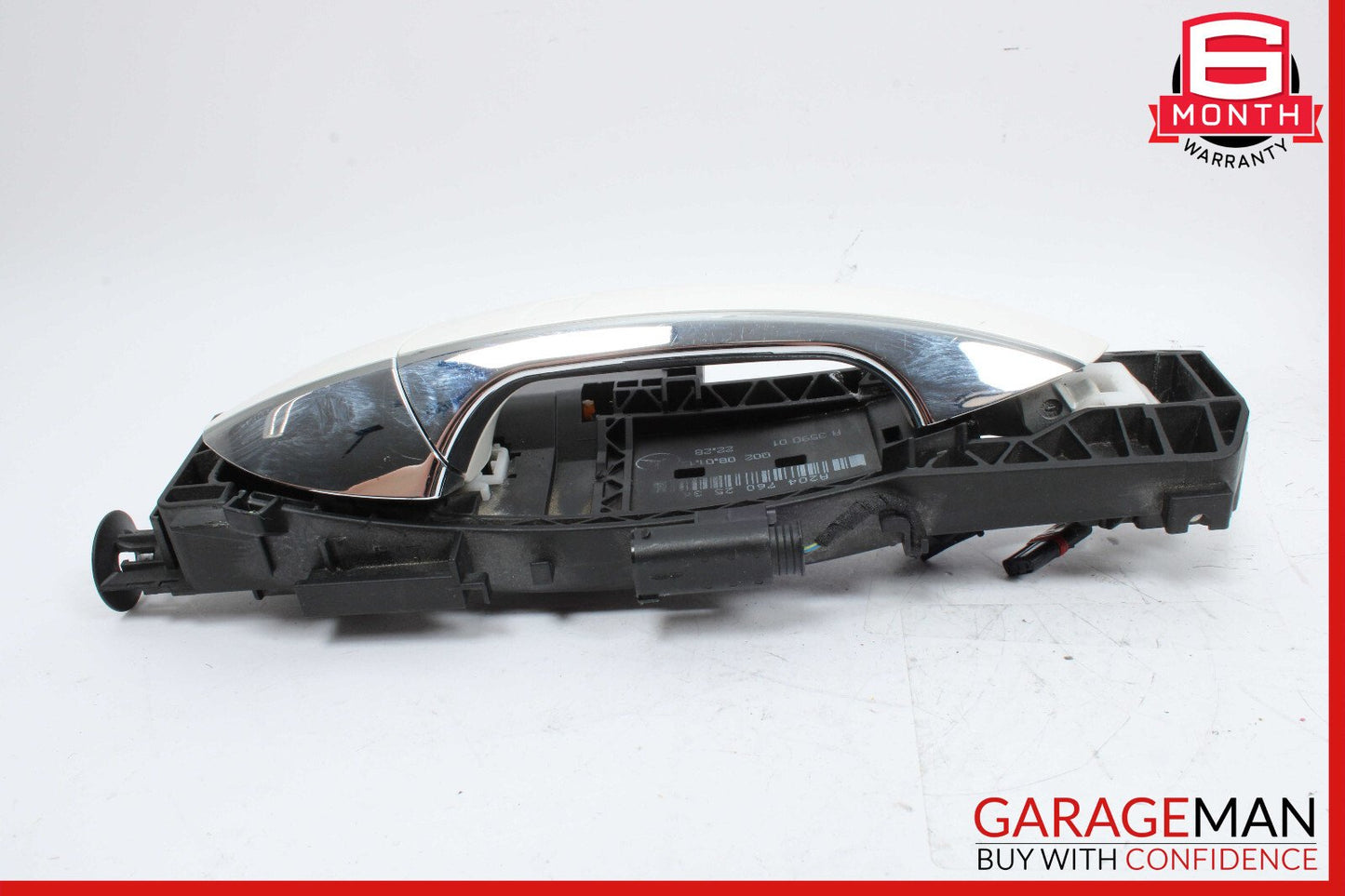 10-15 Mercedes X204 GLK250 Rear Left Side Exterior Door Handle White OEM