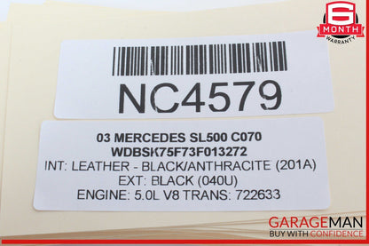 00-12 Mercedes R230 SL500 C230 S430 E320 Anti Theft Alarm Module 2118209126 OEM