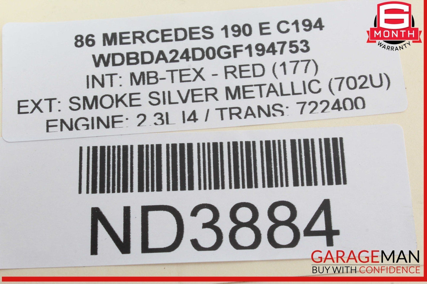 84-93 Mercedes W201 190E Front Right Passenger Side Door Lock Latch Actuator OEM