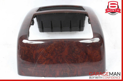 07-13 Mercedes W221 S400 S63 AMG Center Console Rear AC Control Trim Bezel Wood