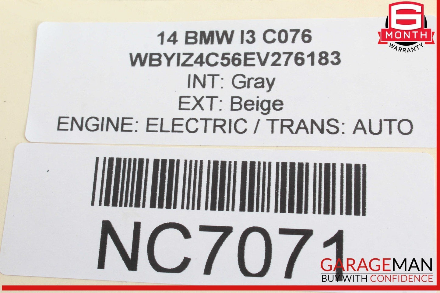 14-21 BMW i3 I01 Hybrid Front Right Side Reinforcement Bracket 6863513 OEM