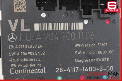 12-15 Mercedes W204 C250 C350 Coupe Front Left Side Door Control Module Unit OEM