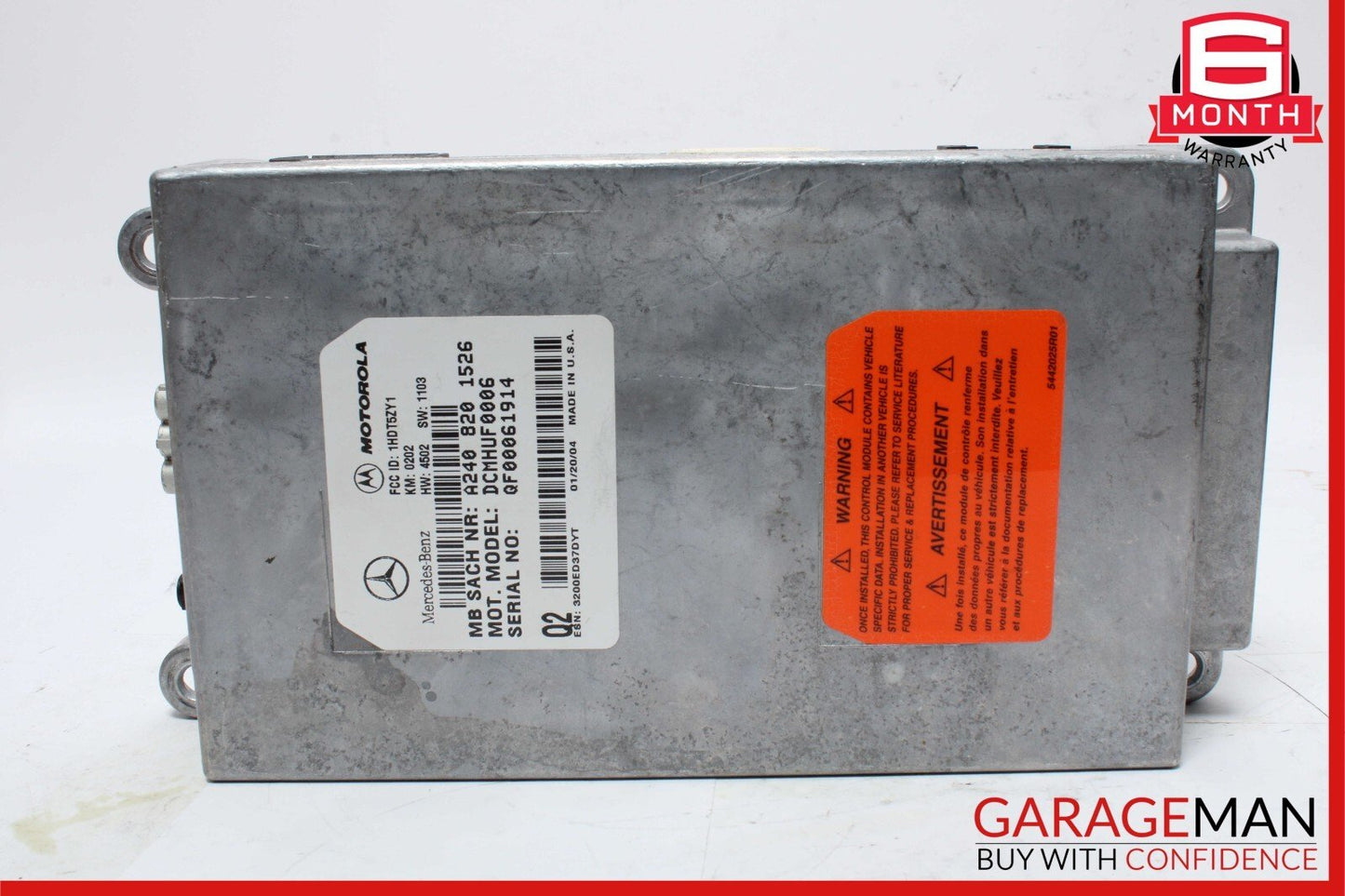 00-06 Mercedes W220 S430 E500 E55 CL55 AMG Voice Command Control Module Unit