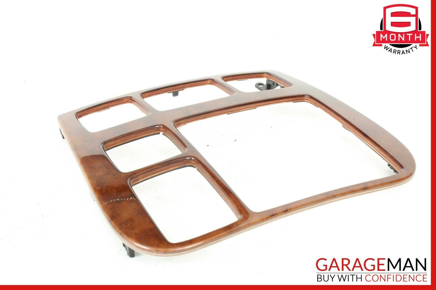 00-02 Mercedes W220 S430 S600 Radio Dash Wood Trim Bezel Panel Cover Wood OEM