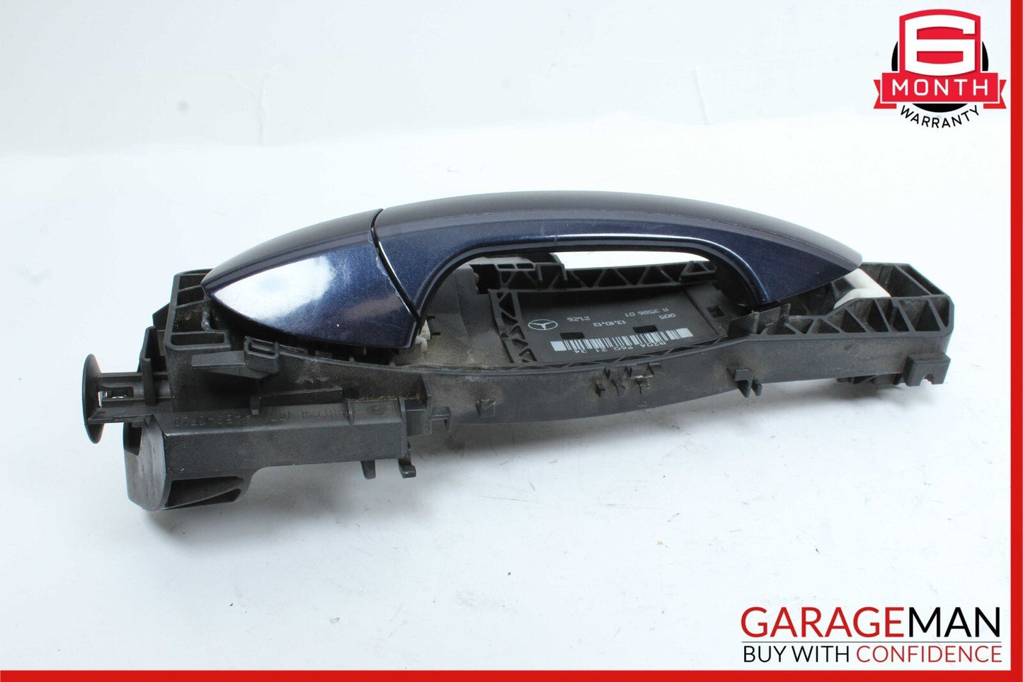 12-14 Mercedes W204 C250 C300 Rear Left Side Exterior Door Handle Blue OEM