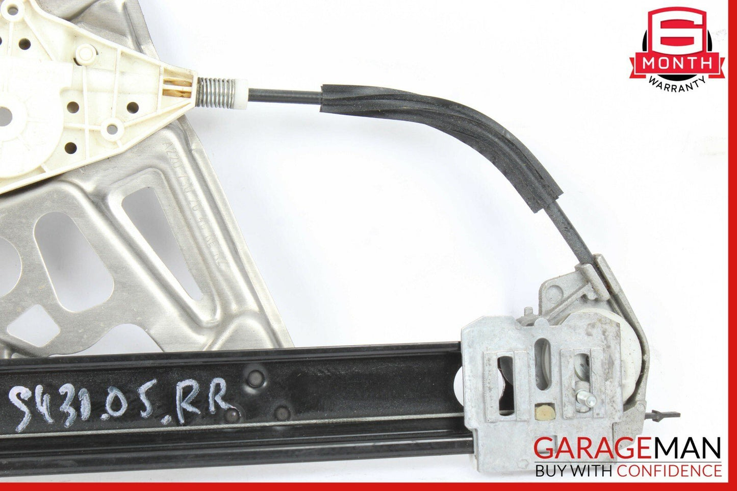 00-06 Mercedes W220 S600 S55 AMG Rear Right Door Window Regulator w/o Motor