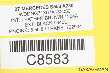 07-09 Mercedes W221 S550 Speedometer Odometer Instrument Cluster Gauge OEM 223k