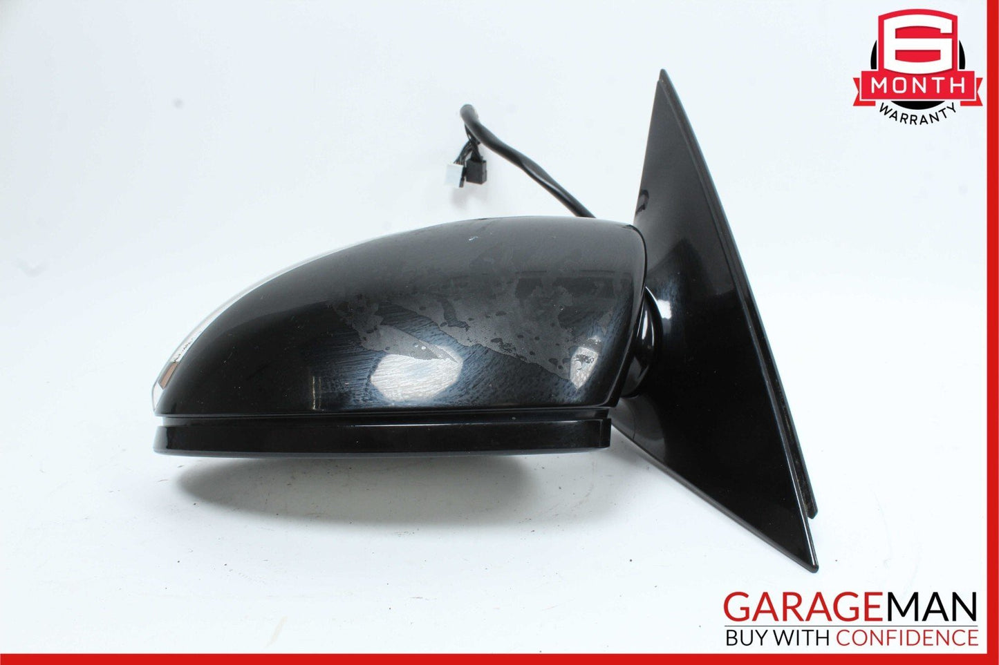 07-09 Mercedes W221 S550 S600 Front Left Side Mirror Door Rear View Black OEM