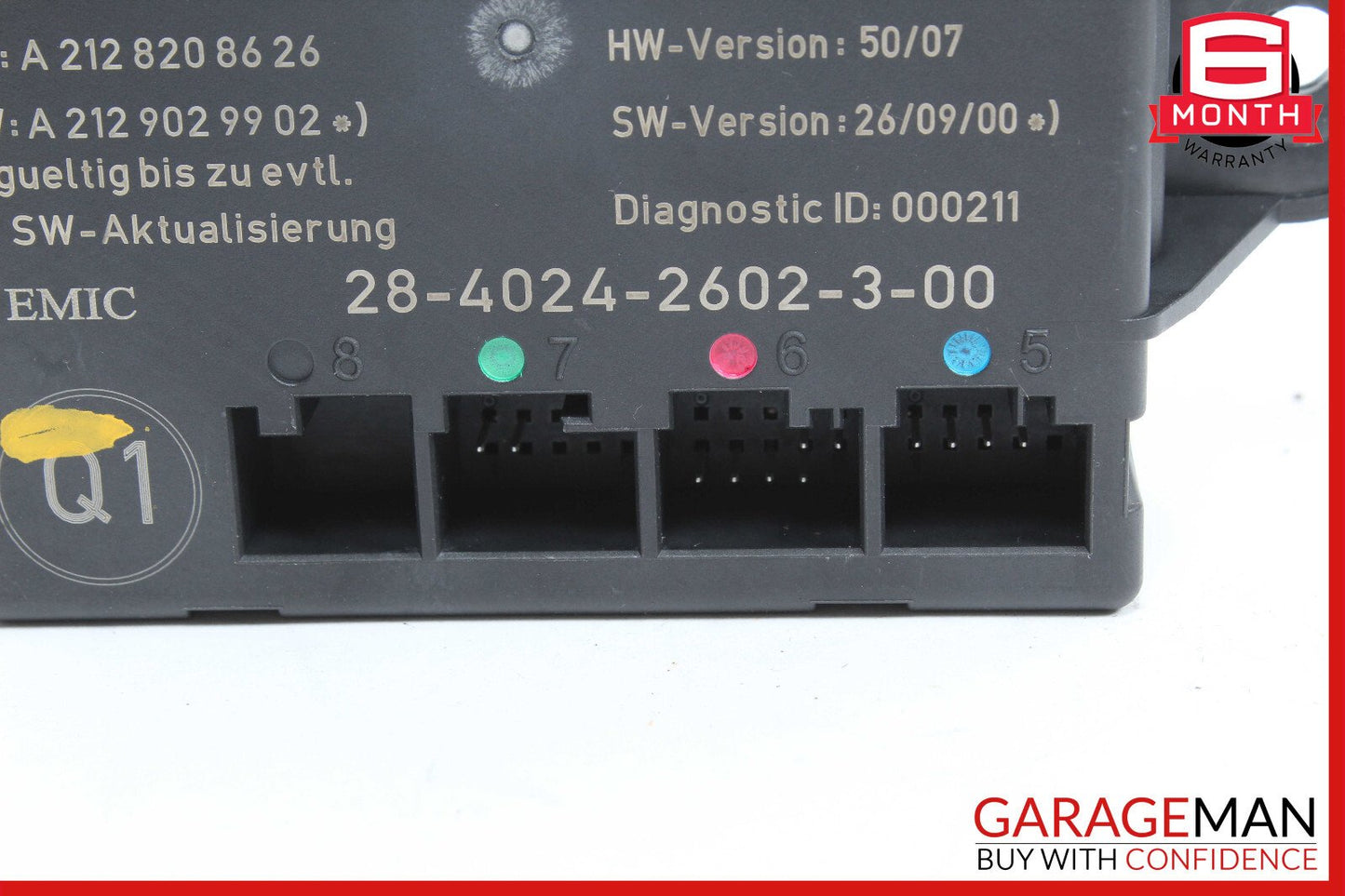 08-14 Mercedes W204 C250 C350 Rear Right Side Door Control Module 2129004006 OEM