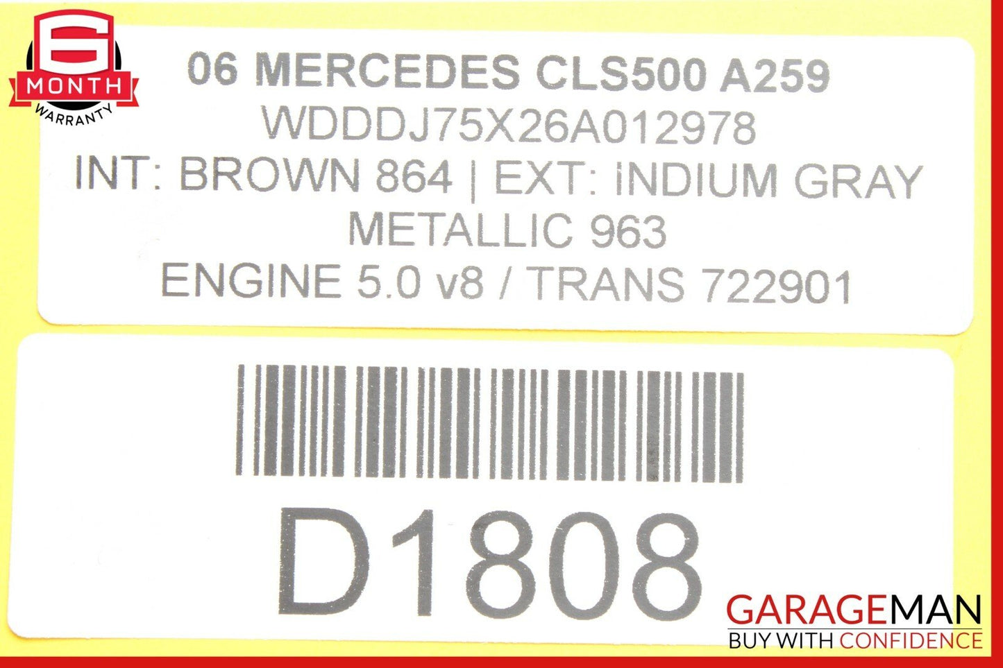 06-11 Mercedes W219 CLS350 CLS500 Front Left Driver Side Seat Recline Motor OEM