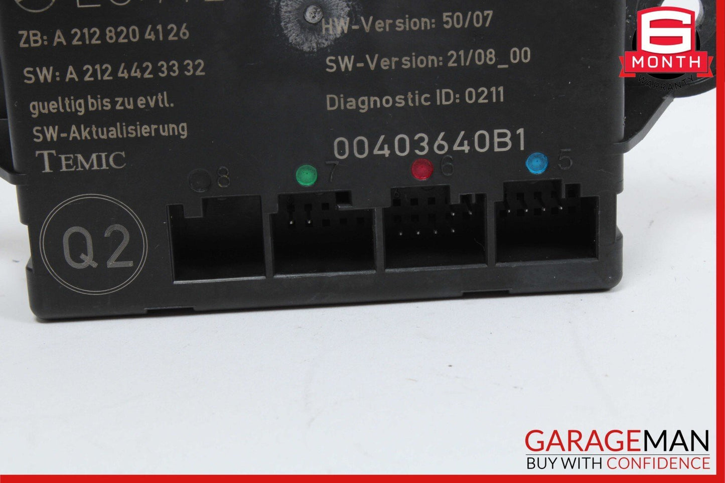 08-15 Mercedes W204 C300 C350 Rear Left Side Door Control Module 2128203885 OEM