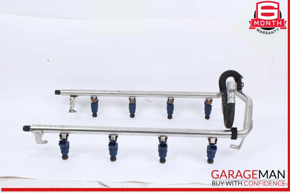 03-06 Porsche Cayenne S 955 4.5L V8 Fuel Injector Line Rail w/ Injectors OEM