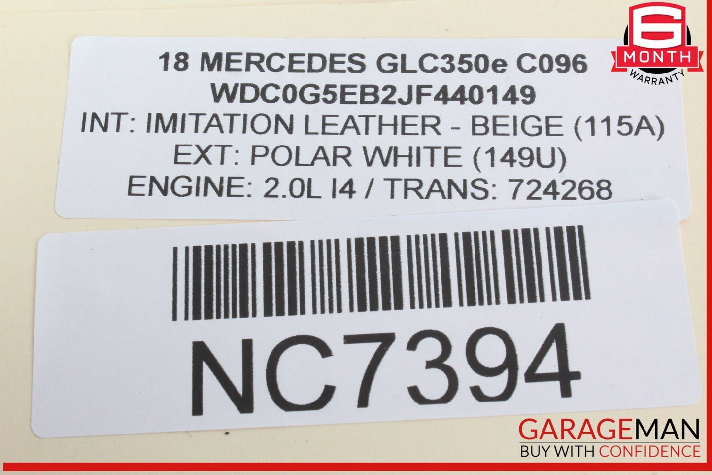 15-20 Mercedes X253 GLC350e C43 AMG Rear Left Side Door Lock Latch Actuator