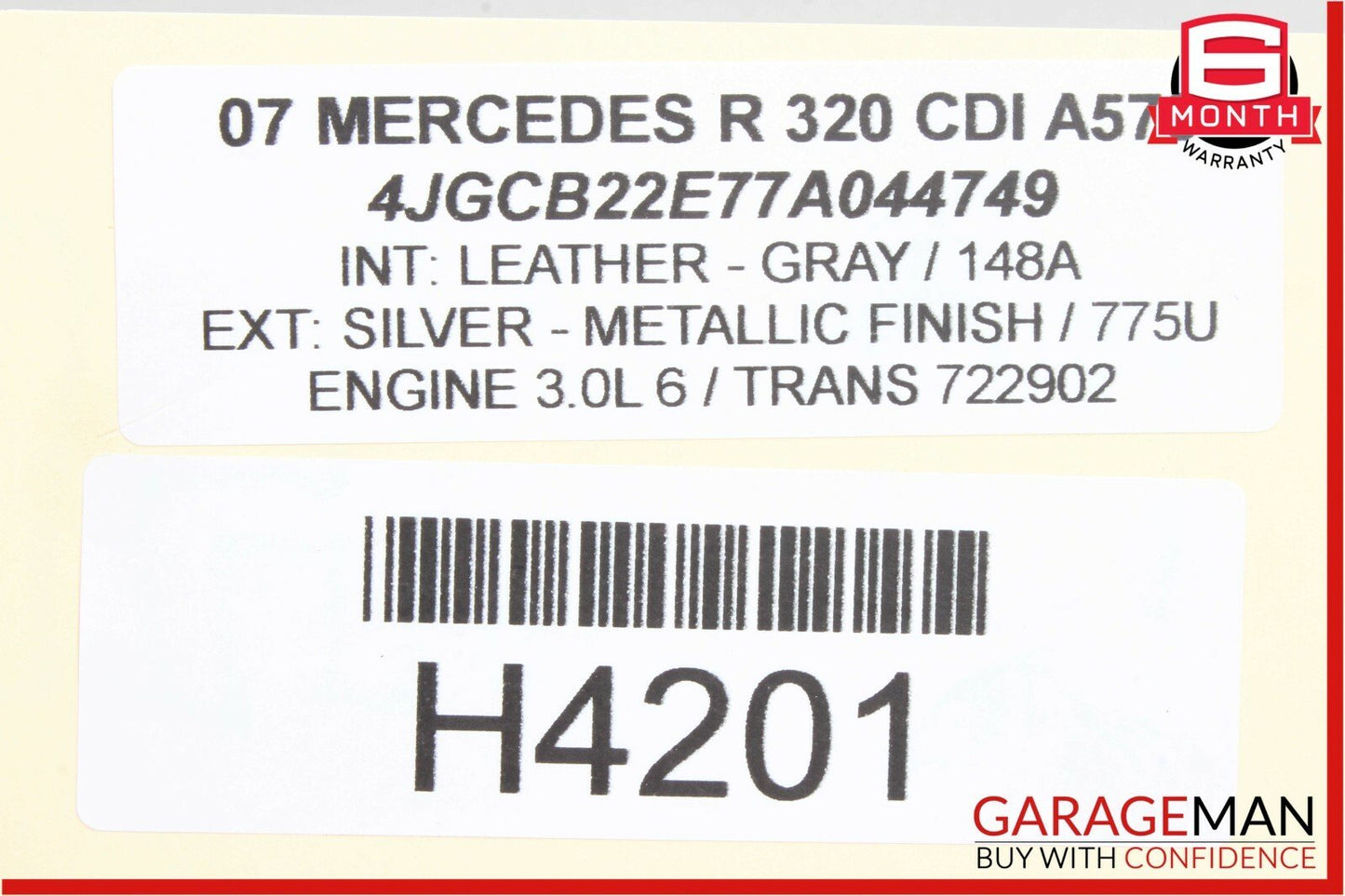 06-09 Mercedes W251 R320 Rear Center Console A/C AC Heater Switch Control Panel