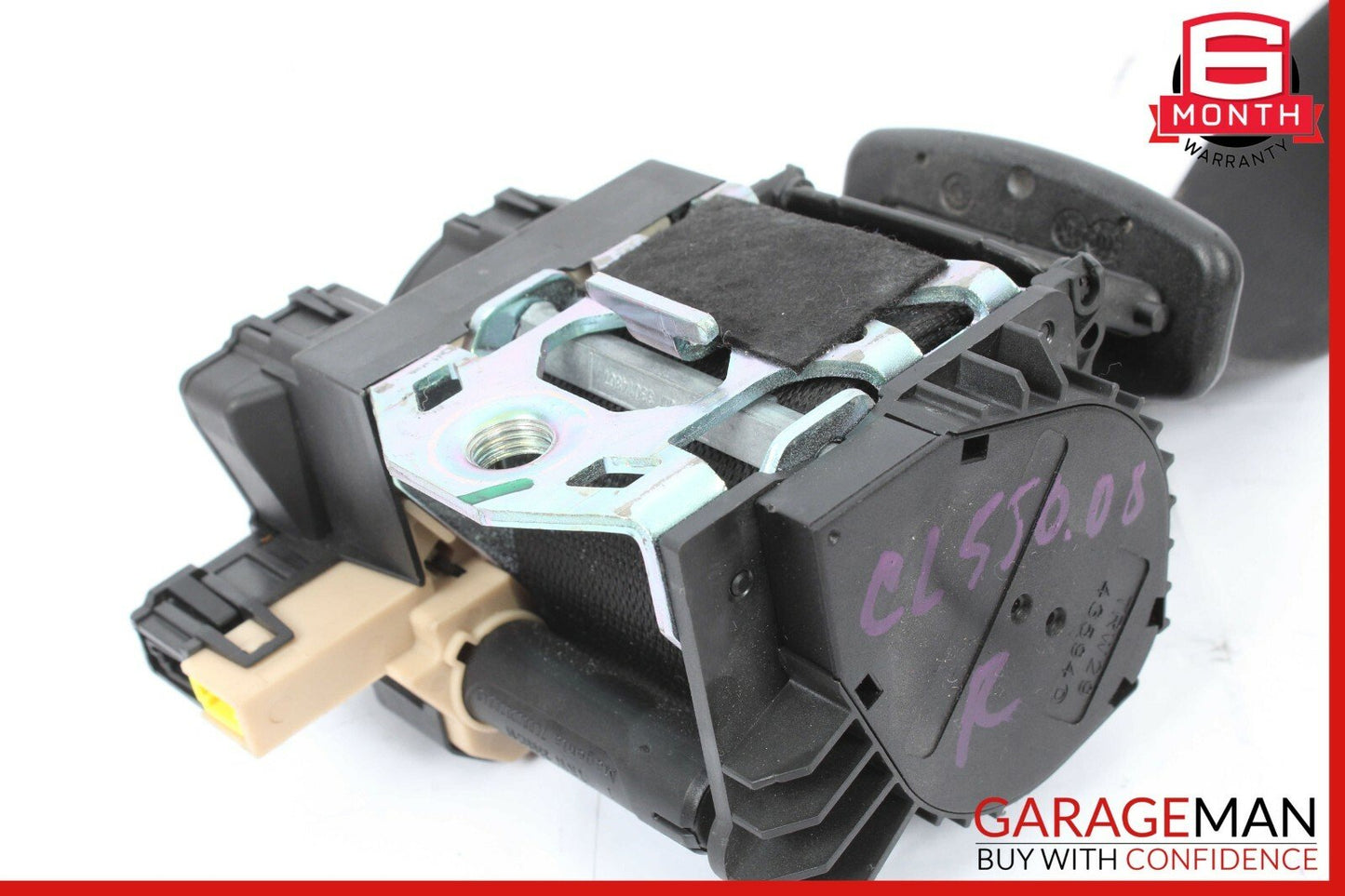 07-10 Mercedes W216 CL550 CL600 Seat Belt Retractor Front Right Side Black OEM