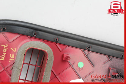 14-18 Maserati Quattroporte Front Left Dashboard Dash End Cover Trim Panel Red