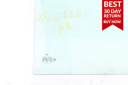 94-00 Mercedes W202 C220 Rear Right Passenger Side Door Quarter Window Glass A86