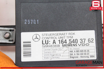 06-12 Mercedes W211 E350 SL550 CLS550 TPMS Tire Pressure Control 1645403762 OEM
