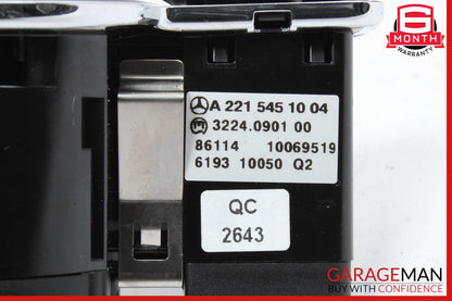 07-14 Mercedes W221 S550 S600 CL550 Headlight Switch Control 2215451004 OEM