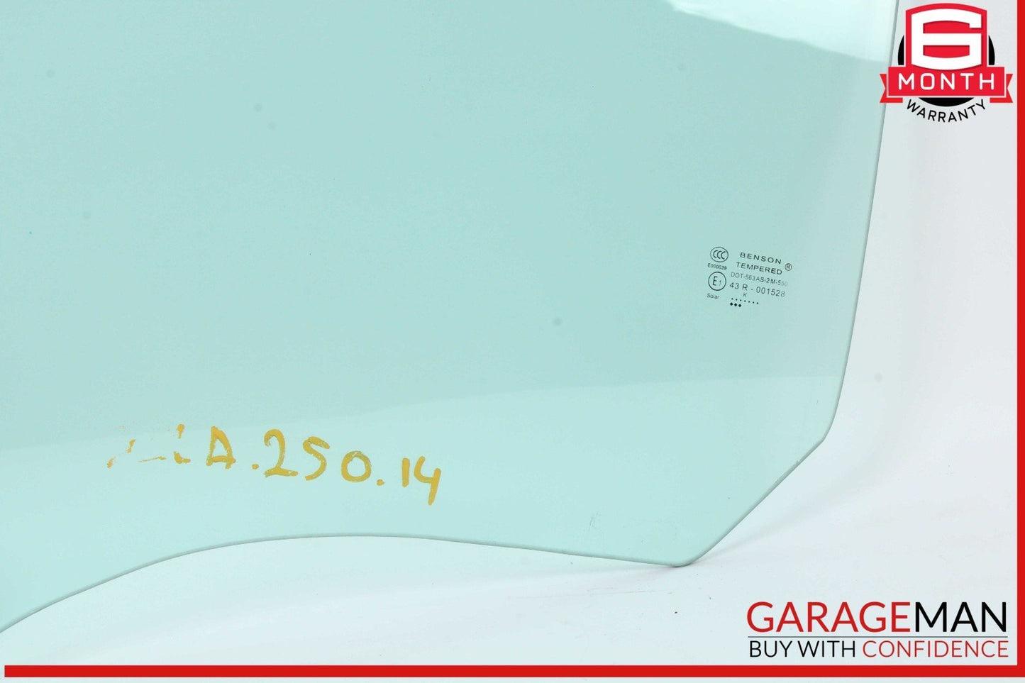 14-19 Mercedes W117 CLA250 Rear Left Driver Side Door Window Auto Glass Panel