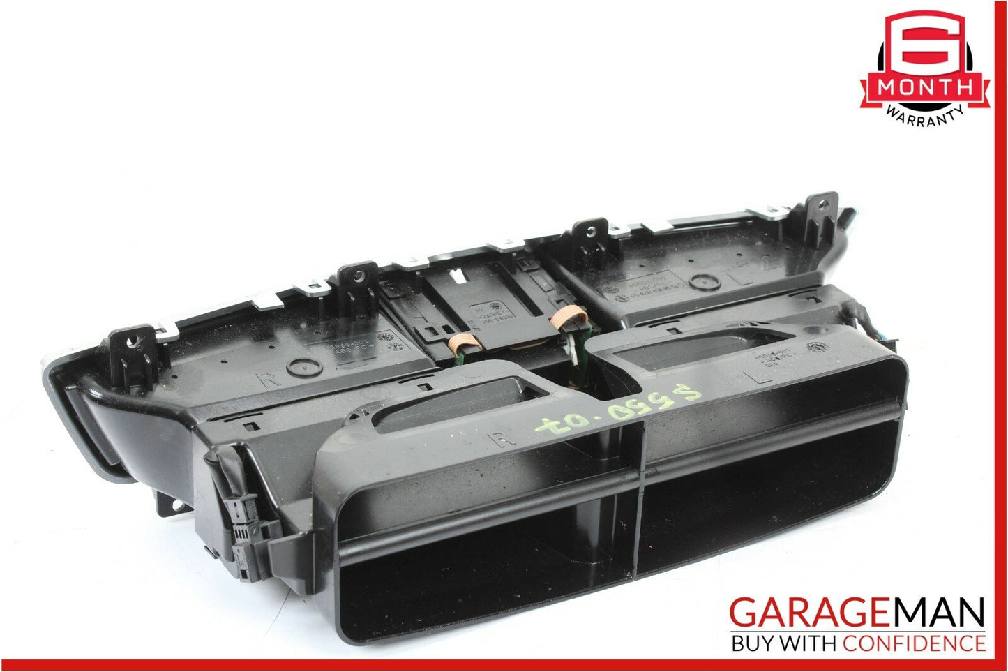 07-13 Mercedes W221 S350 S550 Dashboard Center Dash A/C Air Vent Trim Clock OEM