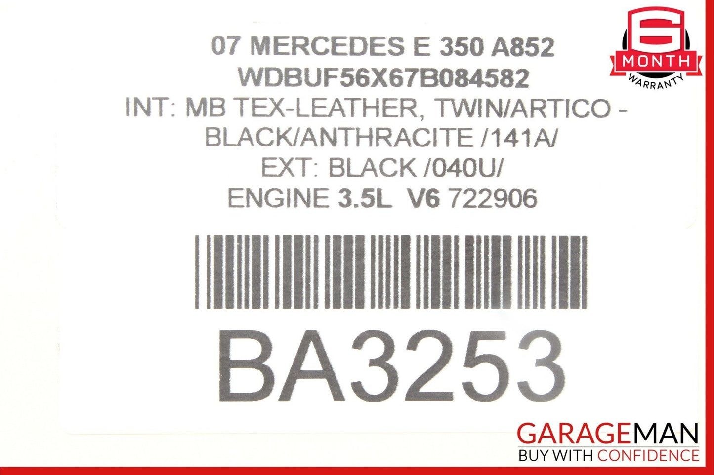 03-09 Mercedes W211 E350 E500 Front Right Side Tweeter Speaker Trim Cover Black
