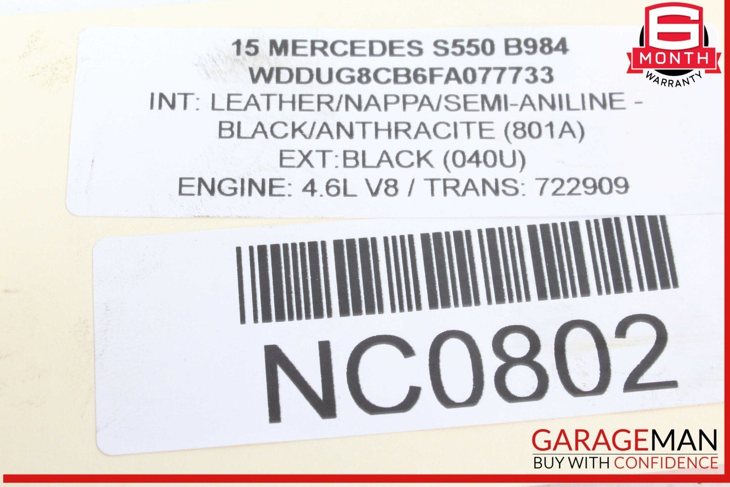 11-20 Mercedes W222 S550 SL450 CLS63 AMG Engine Motor Vacuum Pump Unit