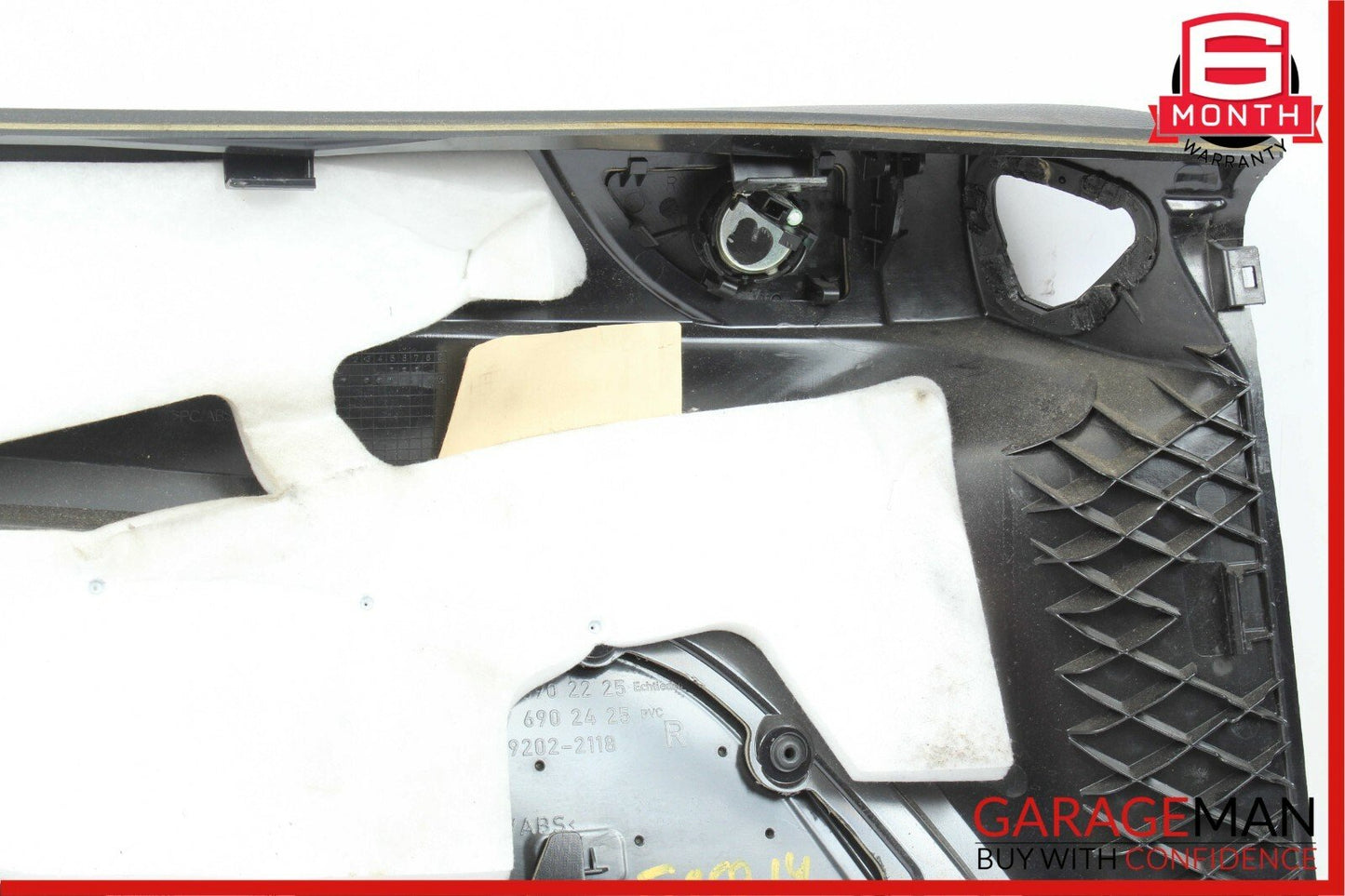 14-16 Mercedes W212 E400 Coupe Rear Right Interior Door Panel Leather Black OEM