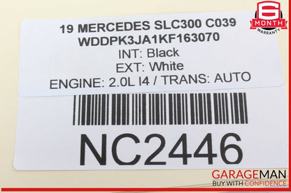 08-20 Mercedes R172 SLC300 C300 CLS550 Front Left Side Door Control Module