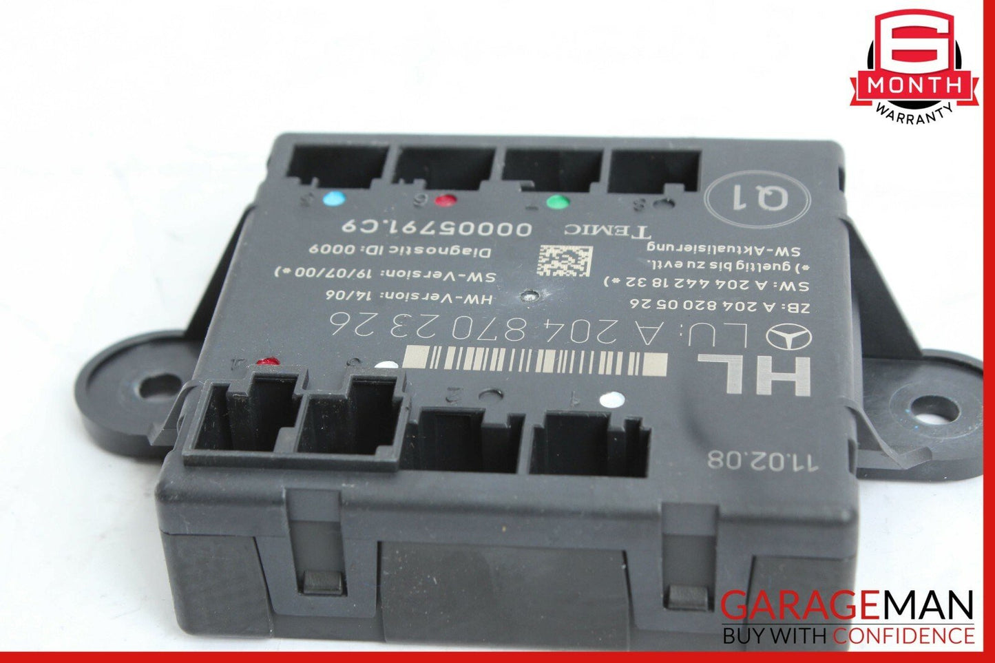 08-14 Mercedes W204 C300 C350 Rear Left Side Door Control Module 2048702326 OEM