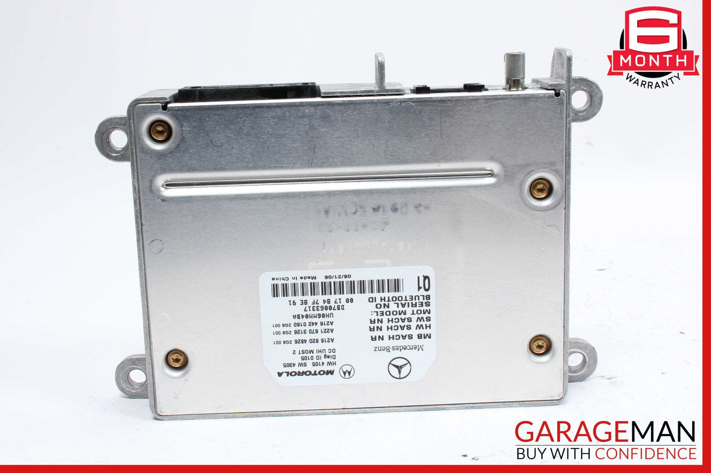 07-10 Mercedes W221 S550 CL550 Bluetooth Communication Module 2168206726 OEM