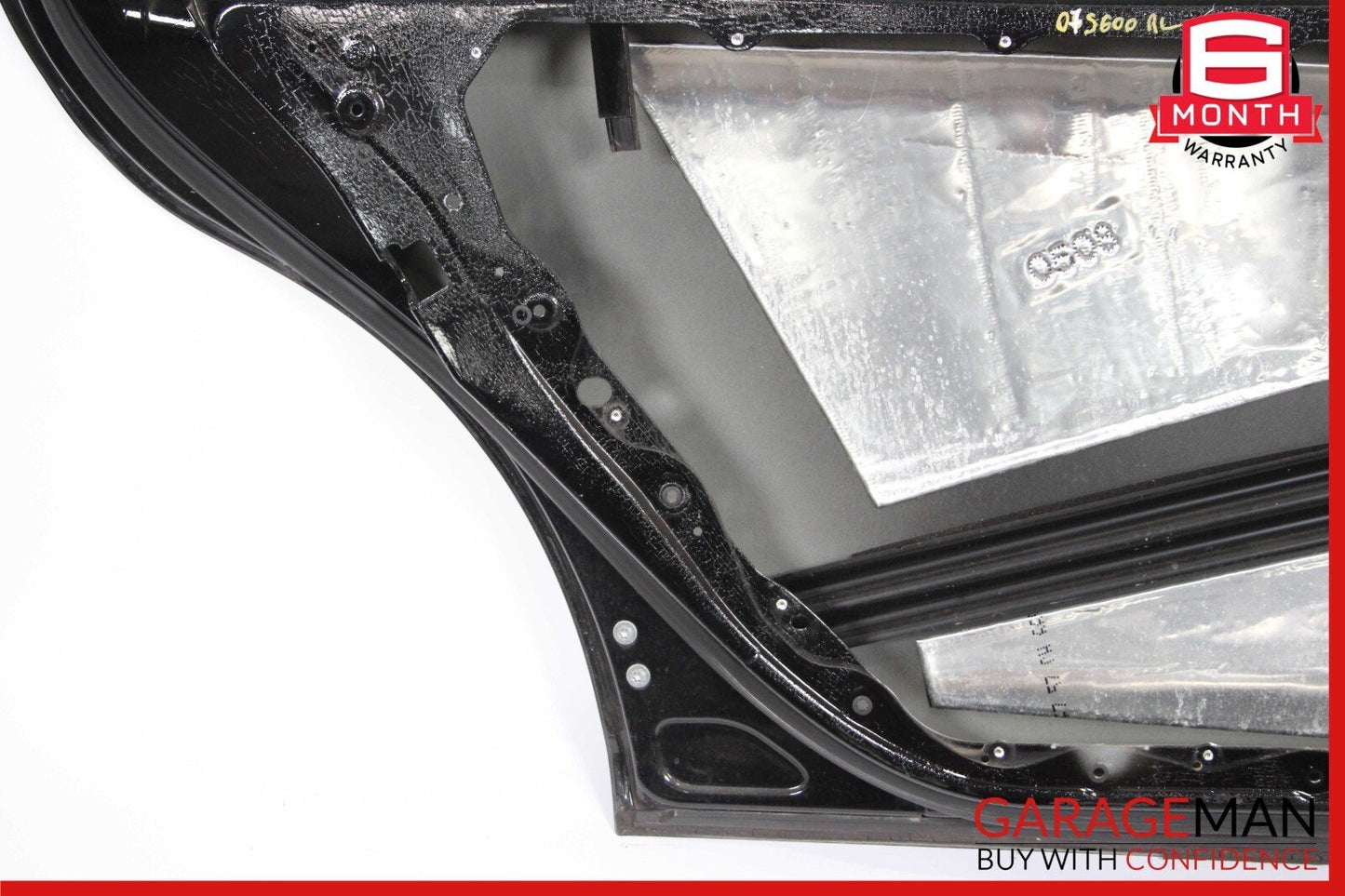 07-13 Mercedes W221 S550 S600 Rear Left Driver Side Exterior Door Shell Black