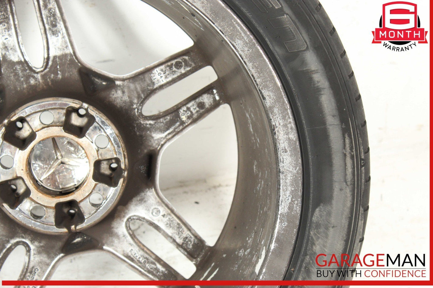 03-12 Mercedes R230 SL550 SL65 AMG Front Wheel Tire Rim 8.5Jx18H2 ET30 OEM