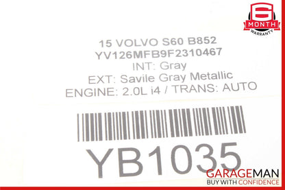 11-18 Volvo S60 V60 XC60 Rear View Interior Mirror Auto Dimming 31352950 OEM