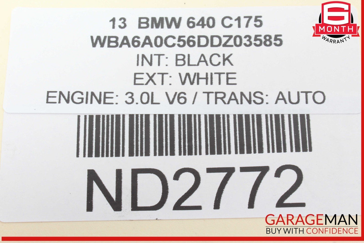 12-18 BMW 640i 650i Rear Trunk Lid Emblem Release Handle Button Ring 7273659 OEM