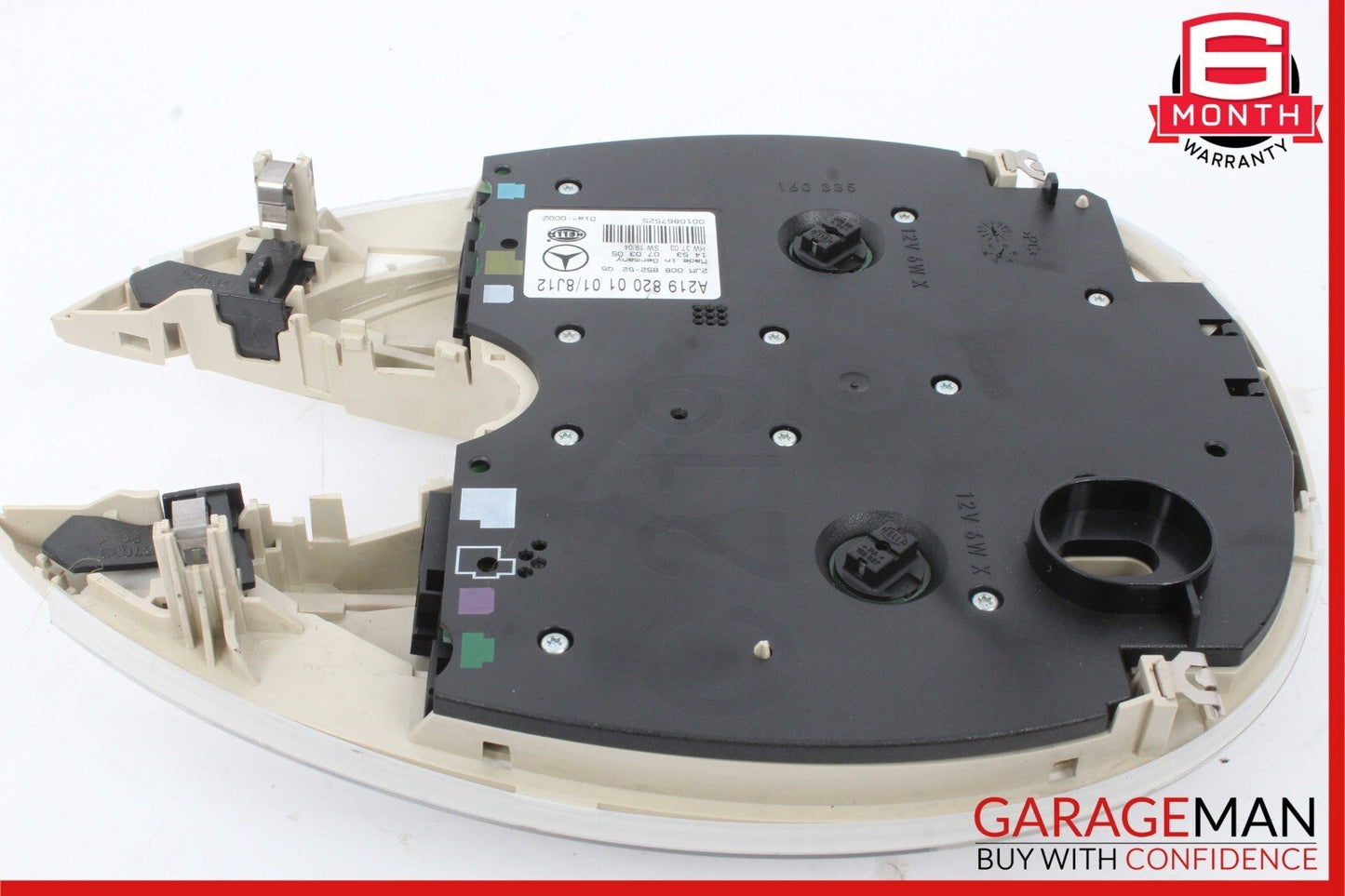 06-11 Mercedes W219 CLS500 Front Overhead Dome Light Sunroof Switch Beige OEM