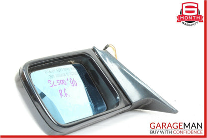 90-96 Mercedes R129 SL500 Front Right Side Mirror Rear View Door Green Black OEM