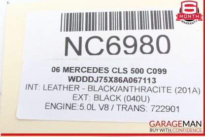 06-11 Mercedes W219 CLS500 Rear Left Side Door Control Module 2198200226 OEM