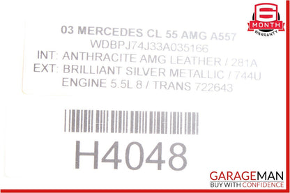 00-06 Mercedes W215 CL500 CL55 AMG Front Left Side Seat Memory Control Module