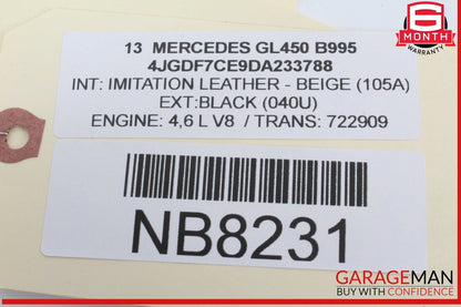 12-19 Mercedes X166 GL450 ML350 Speaker Door Mirror Cover Front Right OEM