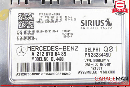 08-12 Mercedes W204 C250 E350 Sirius Satellite Radio Receiver Module OEM