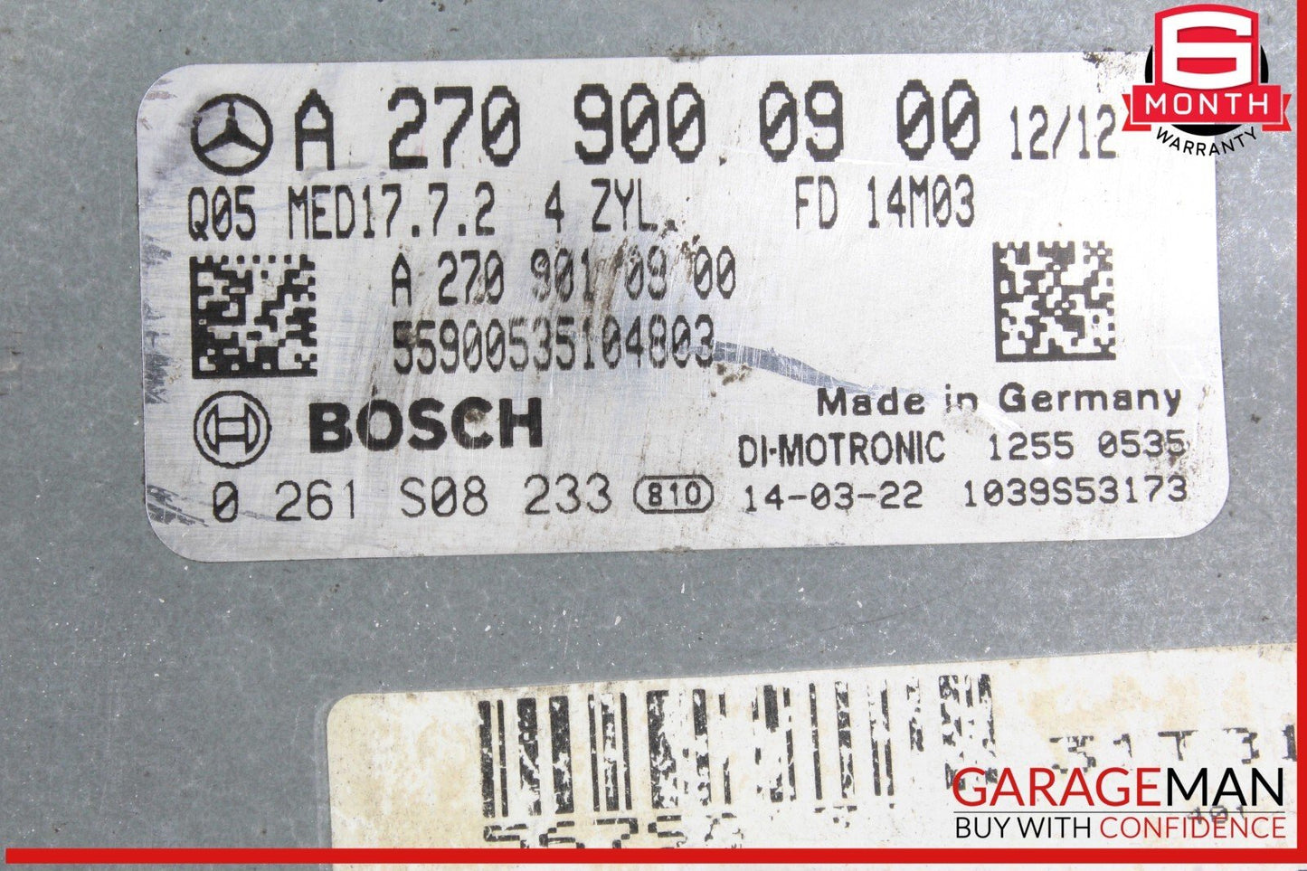 14-18 Mercedes W117 CLA250 CLA45 AMG ECU ECM Engine Computer Control Module